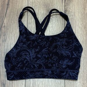 Lululemon Energy Sports Bra Paisley Pattern Size 2